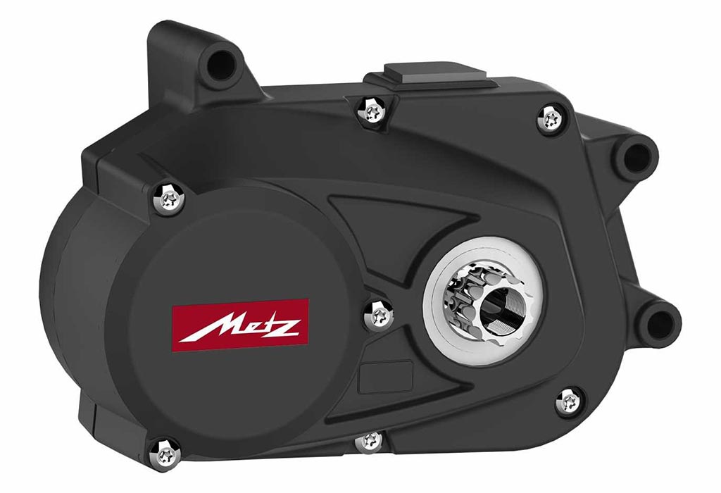 e-Bike mid-motors weighting 2.8 kg from Metz company