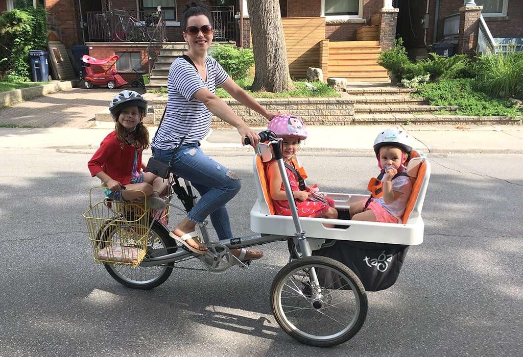 Taga Bikes tricycle hauls kids or cargo in comfort