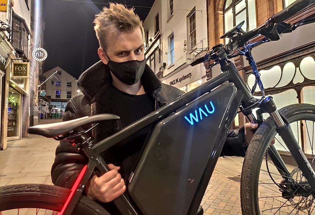 WAU e-Bike with the battery from 10.5 to 24.5Ah gives up to 160 km range